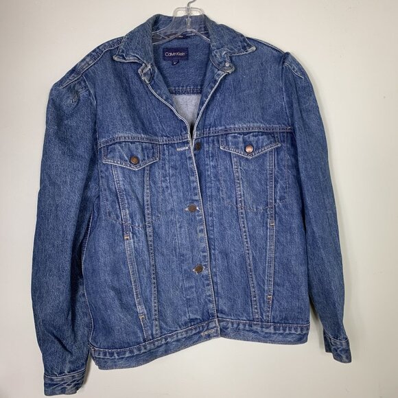 Calvin Klein Denim Jean Jacket Size MedIum 1980s 1990s - Picture 10 of 12